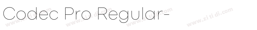 Codec Pro Regular字体转换